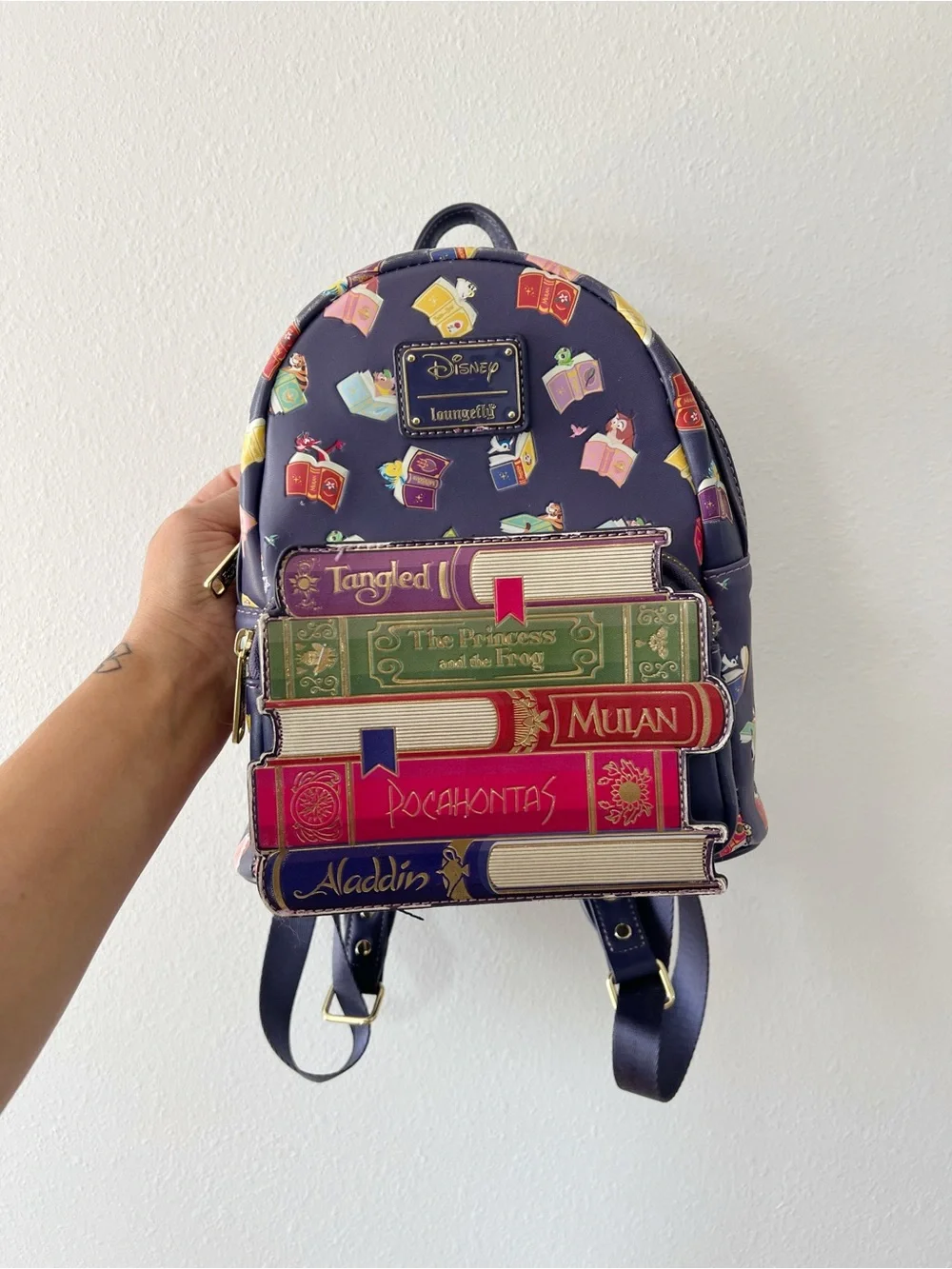 DISNEY LOUNGEFLY | Movies Books Mini Backpack | OS
